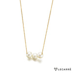 Lecarre 18 ct Gold Gold choker and 3 pearls  GD022OA.00 Highcove