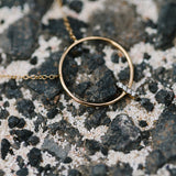 LECARRE O.A. CIRCLE NECKLACE 0.02Q.HSI  GD112OA.00 Highcove