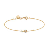 9K Gold Soft Bracelet With Hot Air Balloon, Topaz Stone 0.078 Carat And 48 Diamonds 0.178 Carat | Rgab006