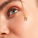 9k Gold Necklace, 0.12 carat olivine stone | rgac001