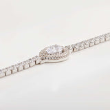925  Sterling Silver Tennis Bracelet, 115 White Cubic Zirconia | Rzan13