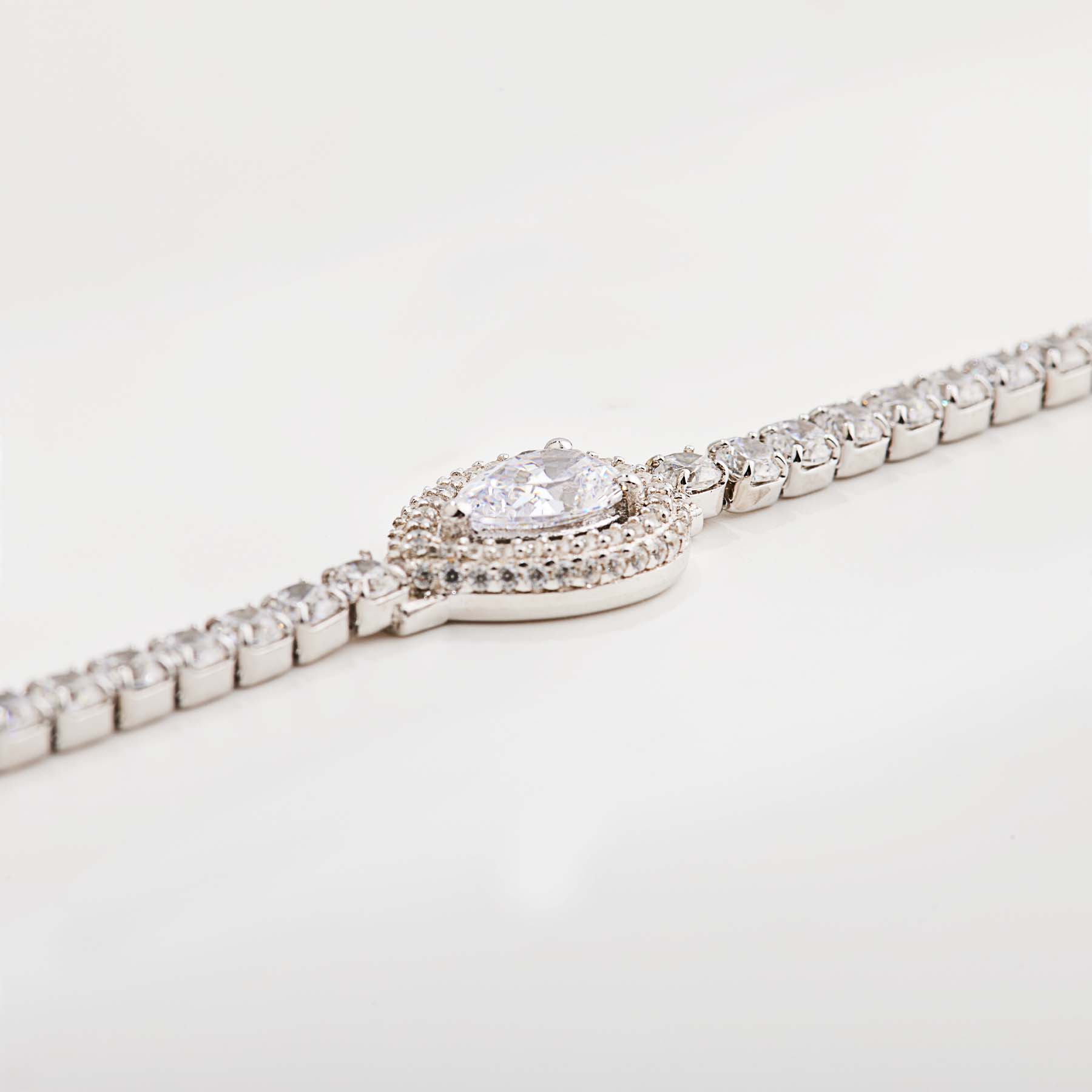 925  Sterling Silver Tennis Bracelet, 115 White Cubic Zirconia | Rzan13