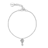 925   Sterling Silver Soft Bracelet, 8 White Cubic Zirconia | Rzar17