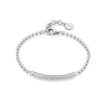 925  Sterling Silver Soft Bracelet, 69 White Cubic Zirconia | Rzbi11