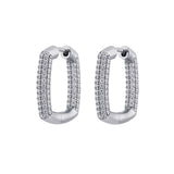 925  Sterling Silver Earrings, 176 White Cubic Zirconia | Rzbi21