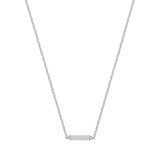 925  Sterling Silver Short Necklace, 60 White Cubic Zirconia | Rzbi56