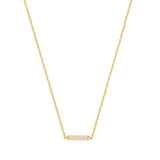 925  Sterling Silver Short Necklace, Gold Plating, 60 White Cubic Zirconia | Rzbi57
