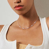 925  Sterling Silver Short Necklace, 300 White Cubic Zirconia | Rzbi58
