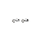 925  Sterling Silver Lobe Earrings, 36 White Cubic Zirconia | Rzbi68
