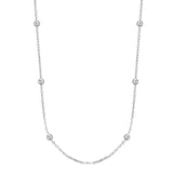 925   Sterling Silver Cable Chain Short Necklace | Rzc054