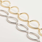 925  Sterling Silver Soft Bracelet, 52 White Cubic Zirconia | Rzso11