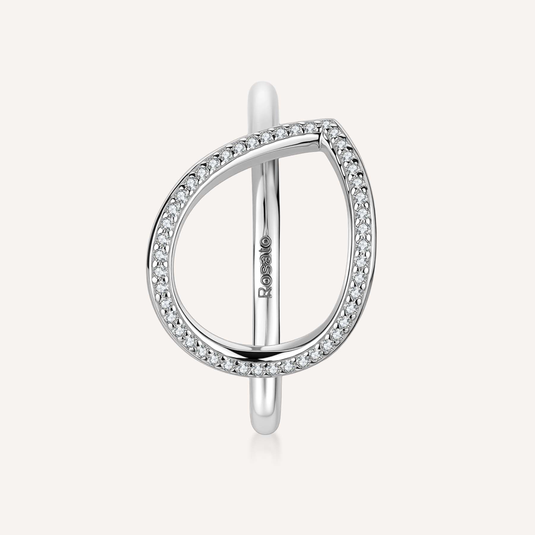 925  Sterling Silver Ring, 47 White Cubic Zirconia | Rzso39C