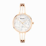 Sekonda Stardust Ladies Watch | Rose Gold Alloy Case & Bracelet with Silver Dial | 40592