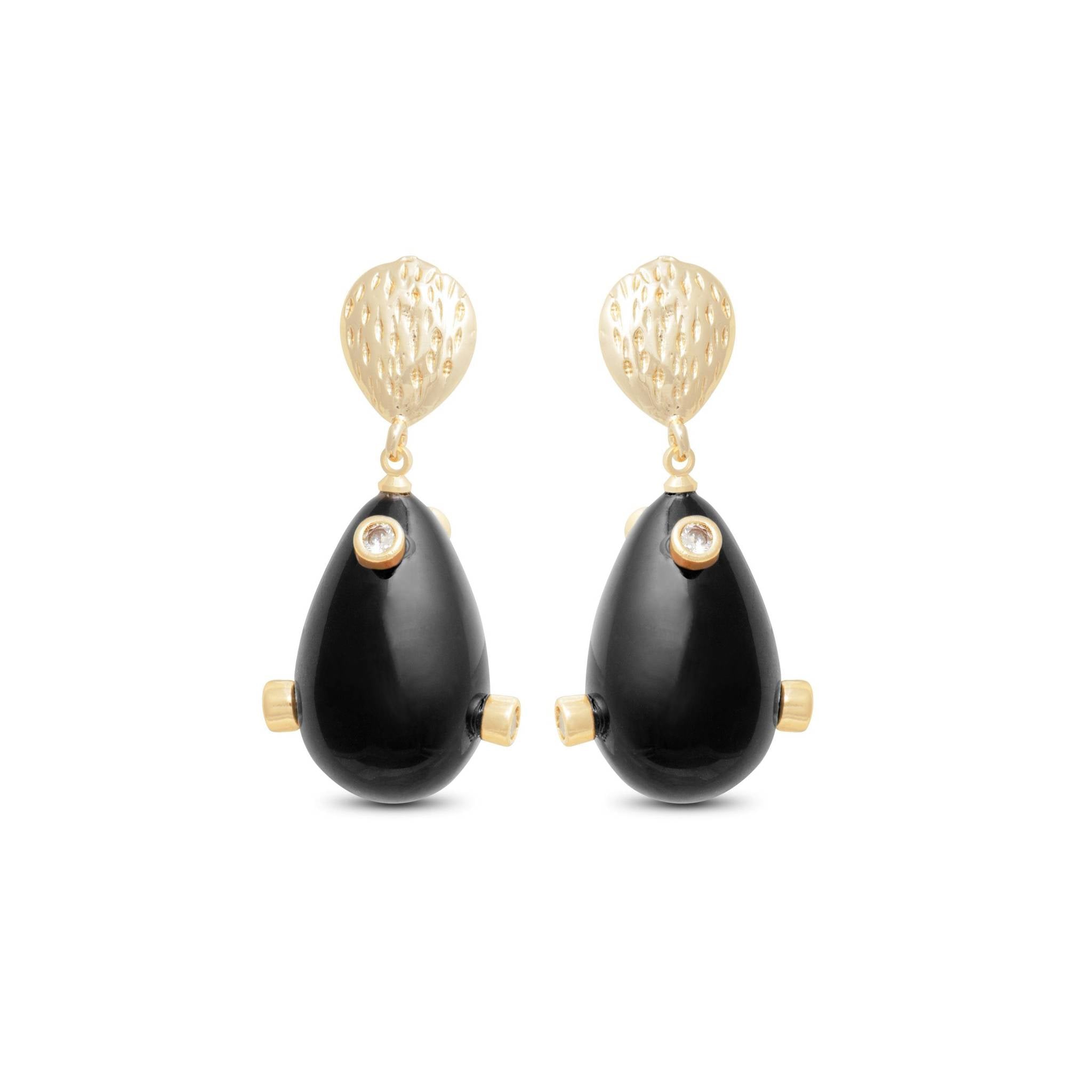 Luxenter Faqqar Earrings | Sterling Silver Colourful Drop Earrings | 