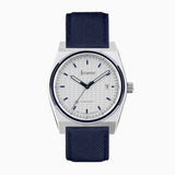 Accurist Everyday Men's Watch | Silver Case & Brown Leather Strap with White Dial | 40mm