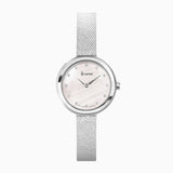 Accurist Jewellery Ladies Watch | Silver Case & Stainless Steel Bracelet with White Dial | 28mm