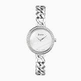 Accurist Jewellery Ladies Watch | Silver Case & Stainless Steel Bracelet with White Dial | 28mm